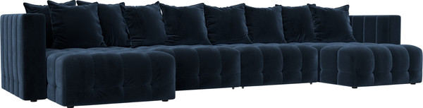 Изображение товара Диван П-образный Лига Диванов Лига-052 НПБ Лонг (велюр Tower 13 синий)