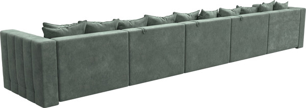 Изображение товара Диван П-образный Лига Диванов Лига-052 НПБ МегаЛонг (велюр Brut 08 зеленый)