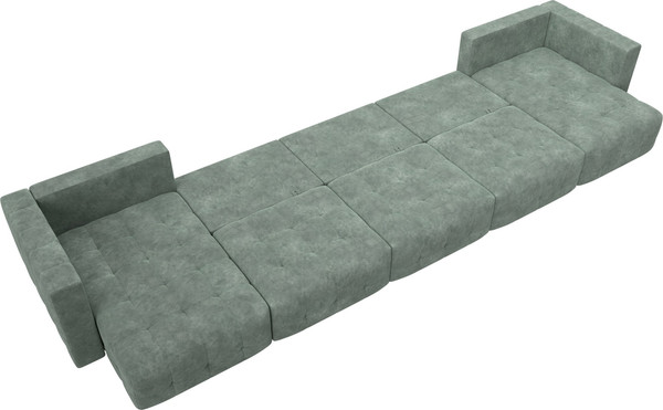 Изображение товара Диван П-образный Лига Диванов Лига-052 НПБ МегаЛонг (велюр Brut 08 зеленый)
