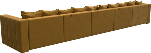 Изображение товара Диван П-образный Лига Диванов Лига-052 НПБ МегаЛонг (велюр Brut 10 желтый)