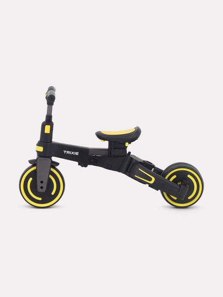 Изображение товара Трехколесный велосипед с ручкой MOWbaby Trixie MC055 (черный/желтый)