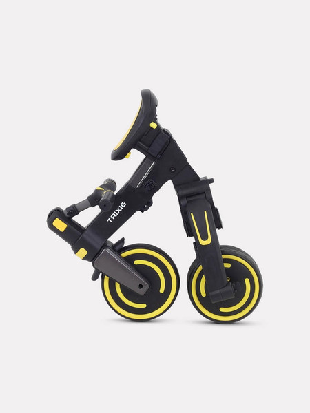 Изображение товара Трехколесный велосипед с ручкой MOWbaby Trixie MC055 (черный/желтый)