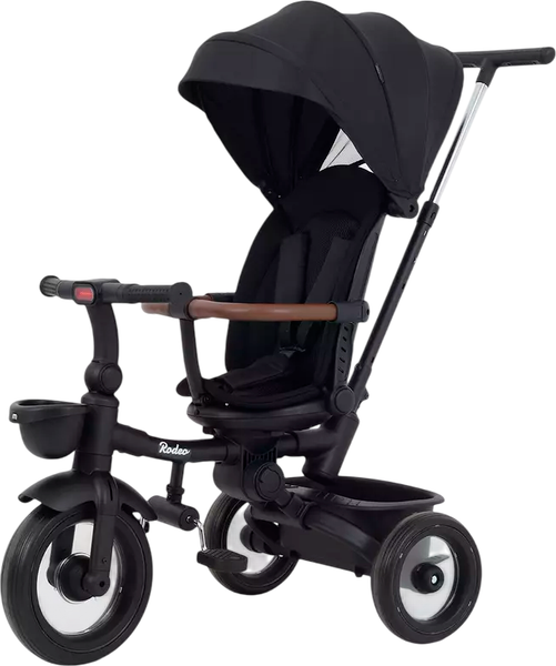 Изображение товара Трехколесный велосипед с ручкой MOWbaby Rodeo MC053 (черный)