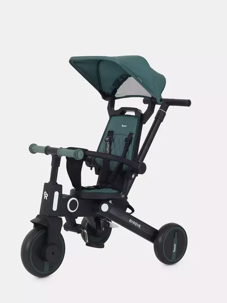 Изображение товара Трехколесный велосипед с ручкой Rant Birdie RB202 (оливковый)