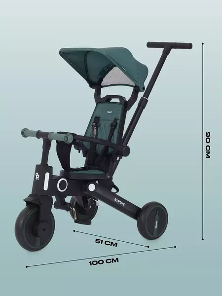 Изображение товара Трехколесный велосипед с ручкой Rant Birdie RB202 (оливковый)