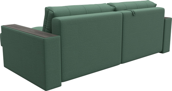 Изображение товара Диван угловой Лига Диванов Лига-049 НПБ универсальный с декором (рогожка амур 11 зеленый)