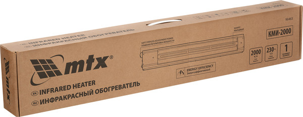 Изображение товара Инфракрасный обогреватель MTX КМИ-2000 / 96463