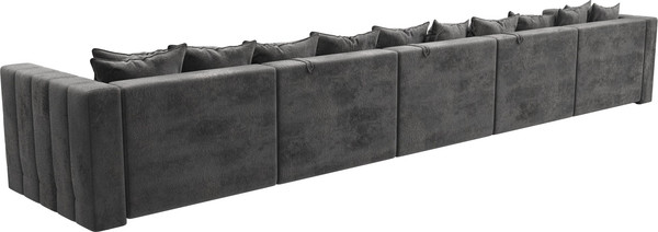Изображение товара Диван П-образный Лига Диванов Лига-052 НПБ МегаЛонг (велюр Tower 10 серый)