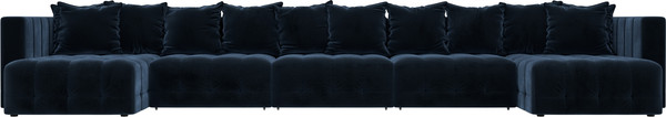 Изображение товара Диван П-образный Лига Диванов Лига-052 НПБ МегаЛонг (велюр Tower 13 синий)