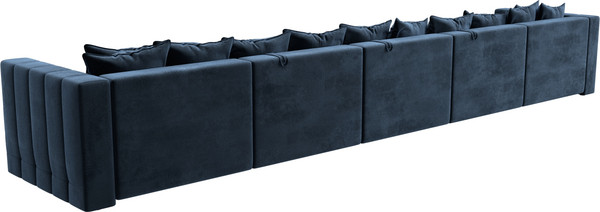 Изображение товара Диван П-образный Лига Диванов Лига-052 НПБ МегаЛонг (велюр Tower 13 синий)