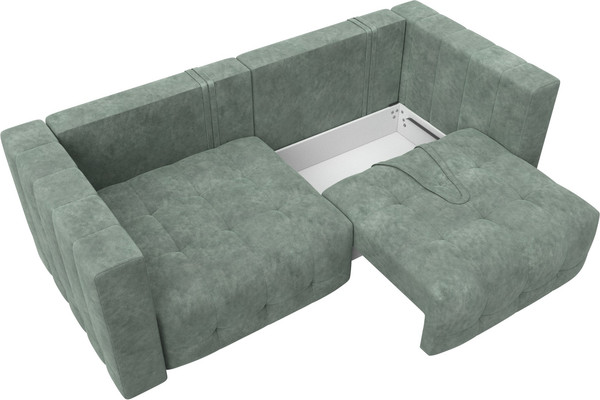 Изображение товара Диван Лига Диванов Лига-052 НПБ (велюр Brut 08 зеленый)