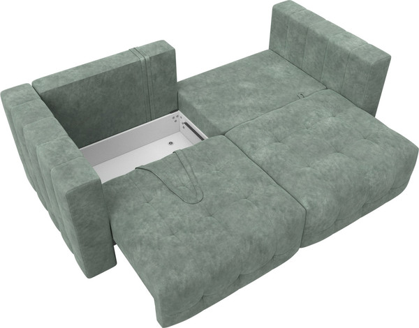 Изображение товара Диван Лига Диванов Лига-052 НПБ (велюр Brut 08 зеленый)