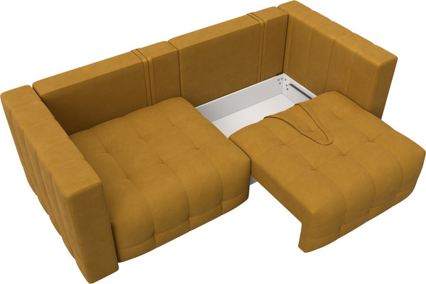 Изображение товара Диван Лига Диванов Лига-052 НПБ (велюр Brut 10 желтый)