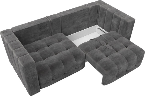 Изображение товара Диван Лига Диванов Лига-052 НПБ (велюр Tower 10 серый)