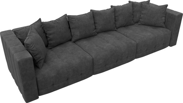 Изображение товара Диван Лига Диванов Лига-052 НПБ Лонг (велюр Brut 16 темно-серый)