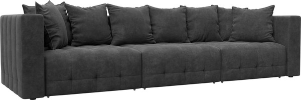 Изображение товара Диван Лига Диванов Лига-052 НПБ Лонг (велюр Brut 16 темно-серый)