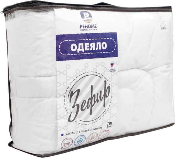 Изображение товара Одеяло Реноме 1.5сп Зефир Тик п/э 14/441 140x205 (заменитель лебяжьего пуха, 300)