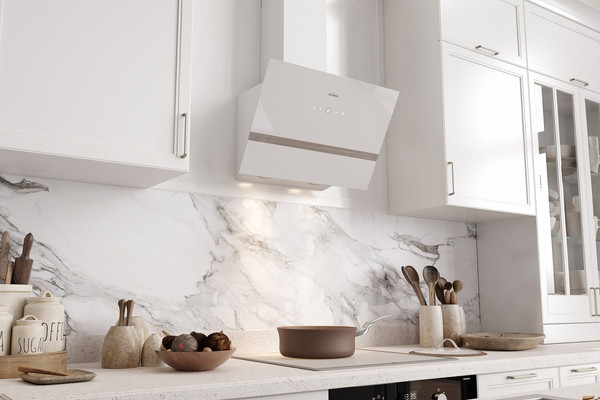 Изображение товара Вытяжка наклонная Elikor Rise WH 60 / 243076