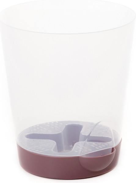 Изображение товара Вазон Полесье №3 / 06827 (прозрачный/бледно-бордовый)