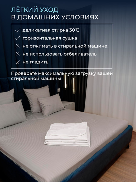 Изображение товара Одеяло Реноме 2сп Обними Утяжеленное хлопок 14/502Б 172x205 (белый)