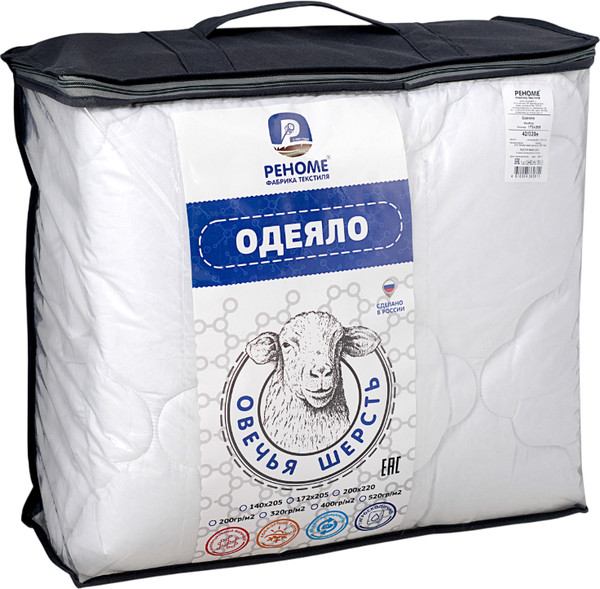 Изображение товара Одеяло Реноме Евро Микрофибра 42/260н 200x220 (овечья шерсть, 320)