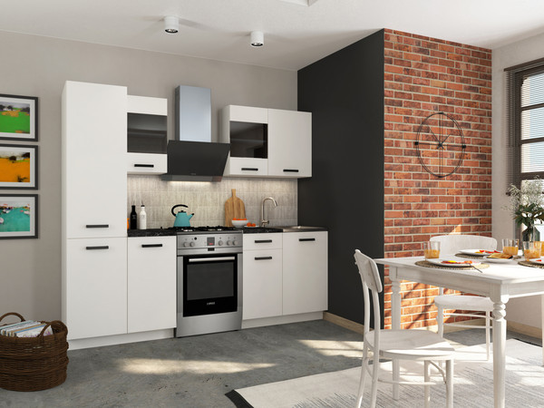 Изображение товара Шкаф навесной для кухни Genesis Мебель Алиса 12 500 сушка (белый/белый)