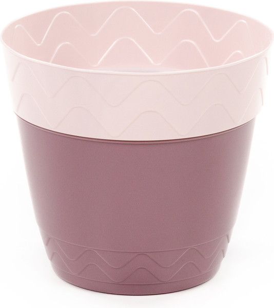 Изображение товара Кашпо Полесье Милана / 06711 (светло-кремовый/бледно-бордовый)