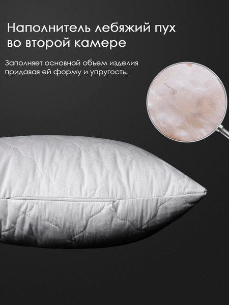 Изображение товара Подушка для сна Реноме 50x70 42/058 (хлопок, заменитель лебяжьего пуха тк поплин)