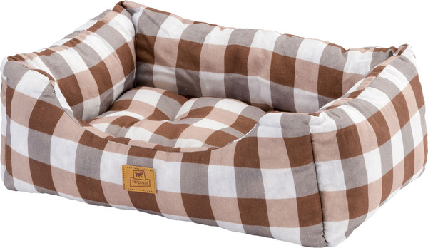 Изображение товара Лежанка для животных Ferplast Coccolo 60 / 82263966 (коричневая клетка)