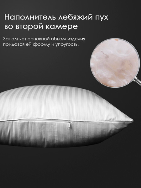 Изображение товара Подушка для сна Реноме 50x70 14/034н (эвкалипт, заменитель лебяжьего пуха сатин)