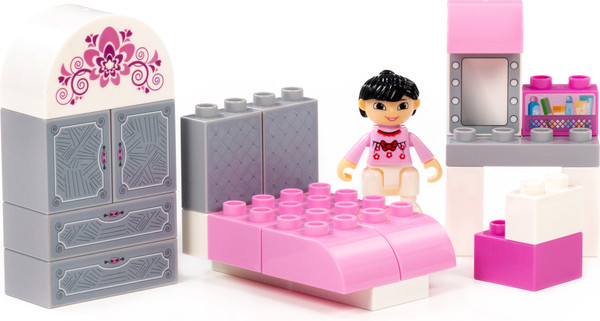 Изображение товара Конструктор Полесье Комната девочки / 10777 (22эл)