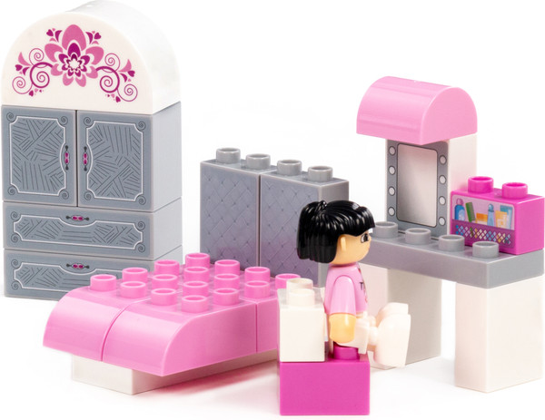 Изображение товара Конструктор Полесье Комната девочки / 10777 (22эл)