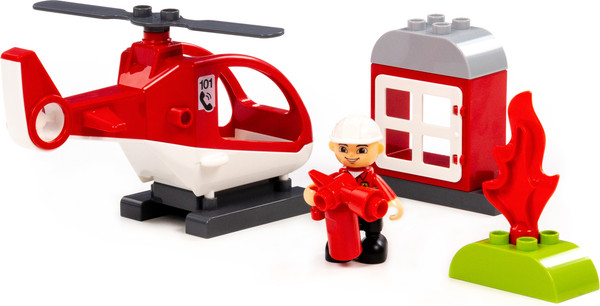 Изображение товара Конструктор Полесье Вертолет спасателя / 10814 (13эл)