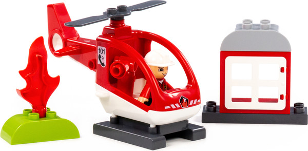 Изображение товара Конструктор Полесье Вертолет спасателя / 10814 (13эл)