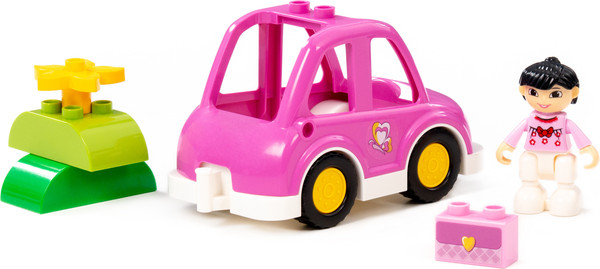 Изображение товара Конструктор Полесье Поездка на машине / 10784 (7эл)