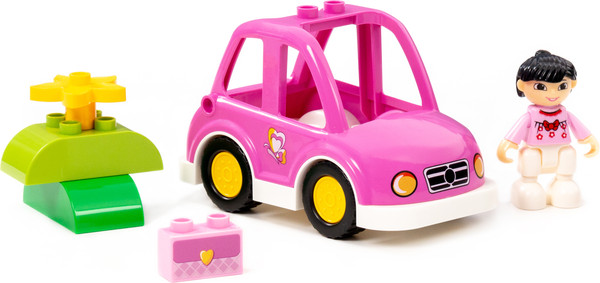 Изображение товара Конструктор Полесье Поездка на машине / 10784 (7эл)