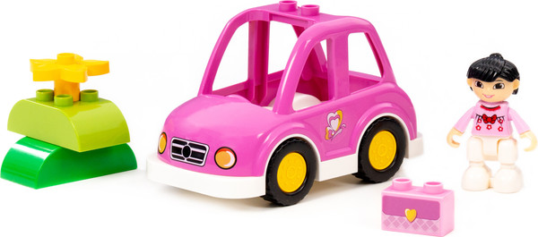 Изображение товара Конструктор Полесье Поездка на машине / 10784 (7эл)