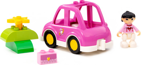 Изображение товара Конструктор Полесье Поездка на машине / 10784 (7эл)