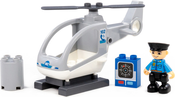 Изображение товара Конструктор Полесье Вертолет полиции / 10838 (8эл)