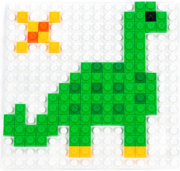 Изображение товара Конструктор Полесье Классик Мозаика №3 динозавры / 73188 (350эл)