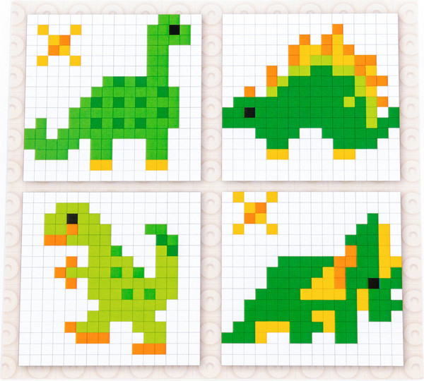 Изображение товара Конструктор Полесье Классик Мозаика №3 динозавры / 73188 (350эл)