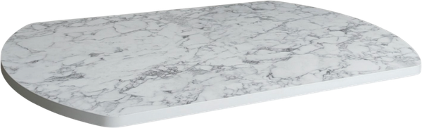 Изображение товара Столешница СВД Юнио 110х70.Э.П15 (мрамор каррара)