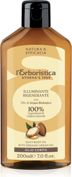 Изображение товара Масло для тела L'Erboristica Silky Body Oil с аргановым маслом и витамином Е (200мл)
