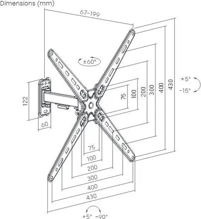Изображение товара Кронштейн для телевизора Ultramounts UM957 (черный)