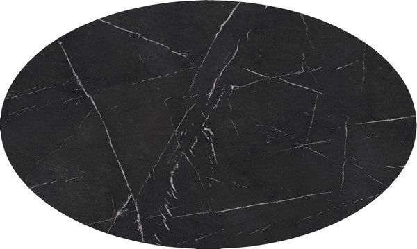 Изображение товара Столешница СВД Юнио 110х70.ОВ.П20 (мрамор неро маркина)