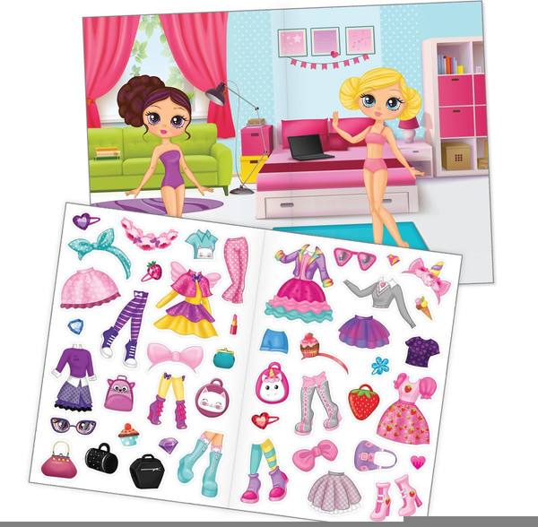 Изображение товара Развивающая книга Буква-ленд Одень куколку. Книга с многоразовыми наклейками / 3950986