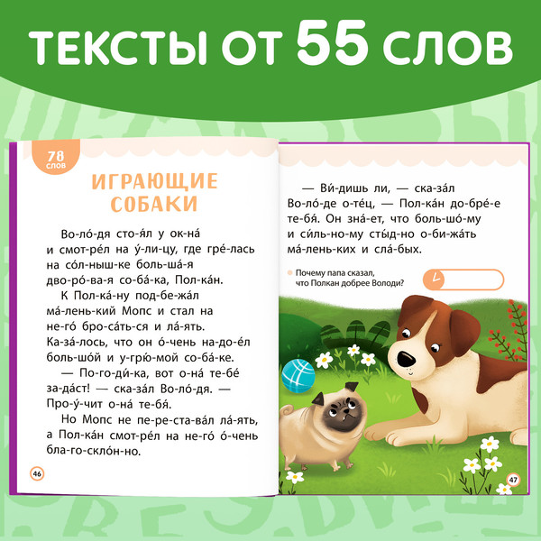 Изображение товара Развивающая книга Буква-ленд Читаем сами. 3 уровень / 7489214, твердая обложка (Сачкова Евгения)