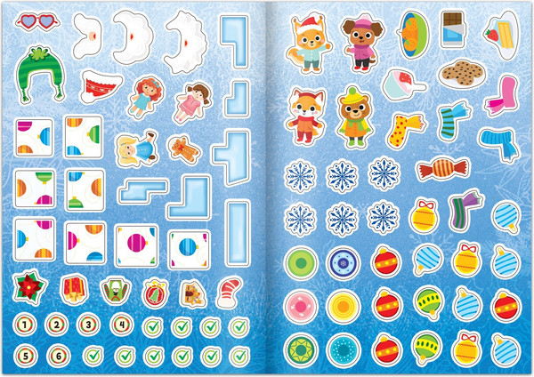 Изображение товара Развивающая книга Буква-ленд Новый год! Книга Зимние задачки. Наклейки внутри / 10153427