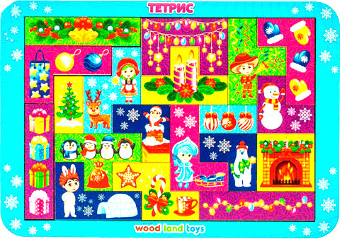 Изображение товара Развивающая игра WoodLand Toys Тетрис Новогодний утренник / 065212