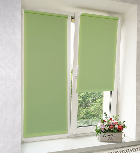 Изображение товара Рулонная штора Delfa Сантайм Уни СРШ-01 МЭД118 (57x215, фисташковый)